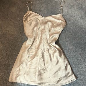 Zara Satin Effect Mini Dress